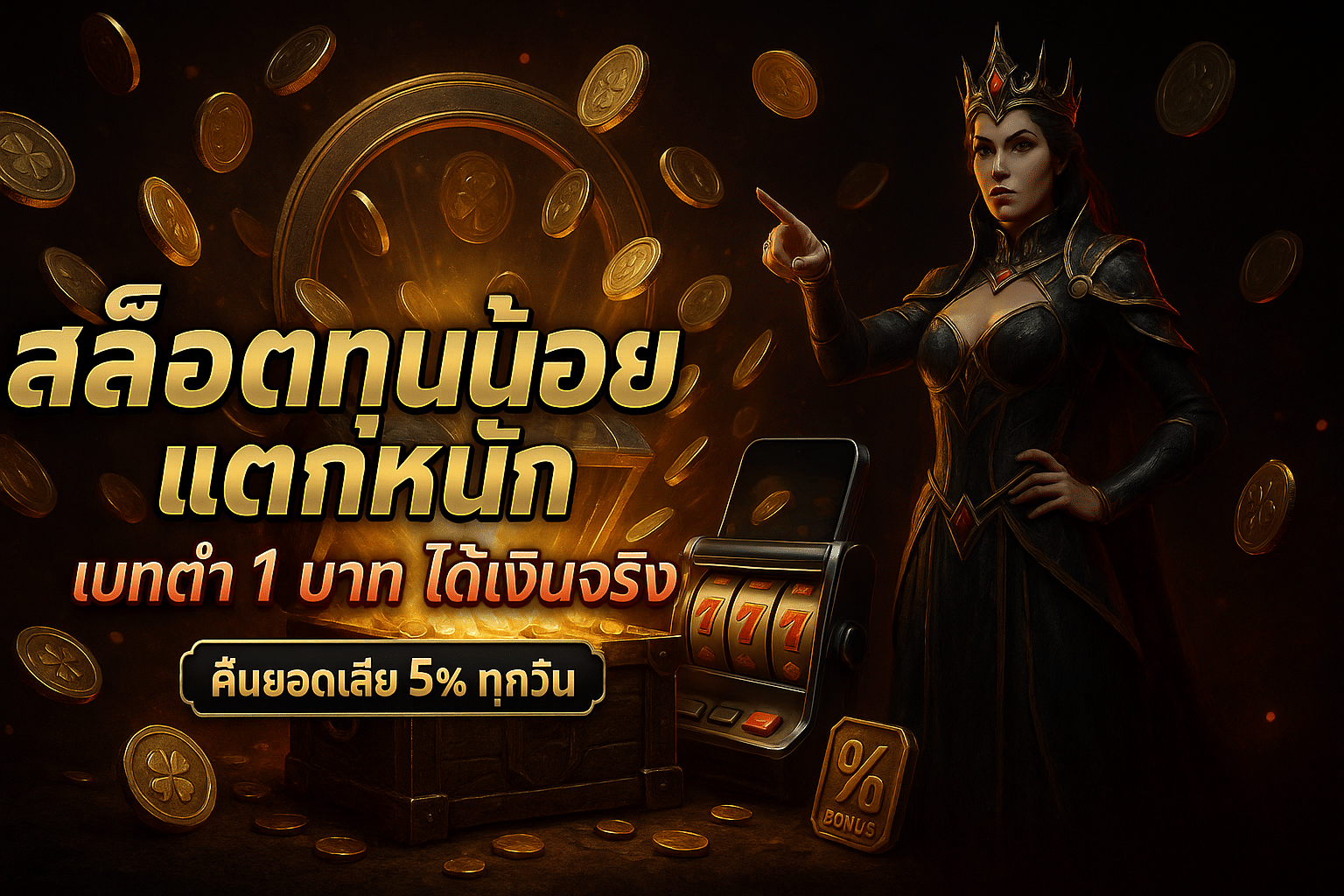 สล็อตทุนน้อย แตกหนัก